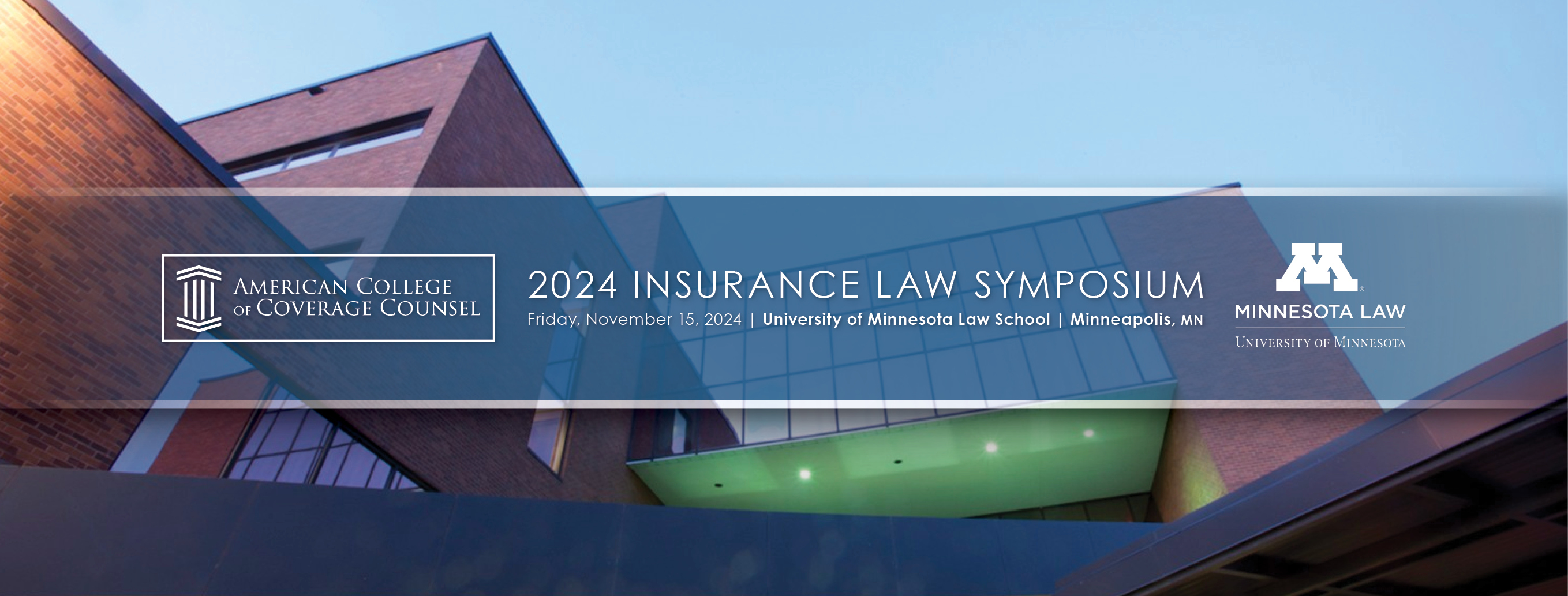 2024 Insurance Law Symposium 2024 Insurance Law Symposium